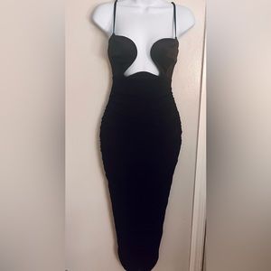 ASOS Black Midi Dress
